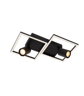 Arianne Flush ceiling light - LED - 2xGU10 - Black-1