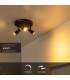Kianti Ceiling spotlight Ø21cm 3xGU10 - Black-2