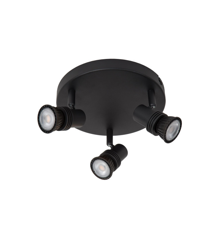 Kianti Ceiling spotlight Ø21cm 3xGU10 - Black-3