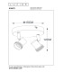 Kianti Ceiling spotlight Ø15cm 2xGU10 - Black-7