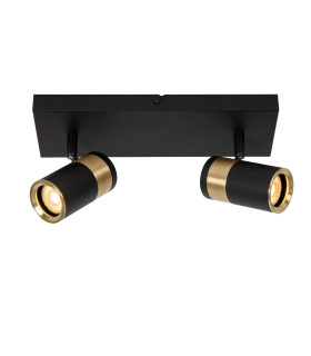 Gorik Ceiling spotlight - 2xGU10 - Black-1