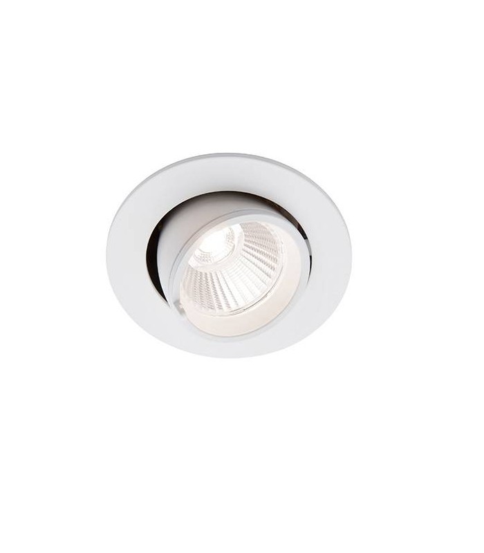 Integrated LED Recessed Light Matt White, Glass - 1