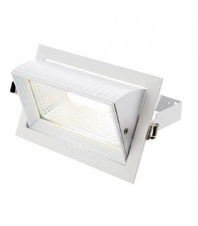 Integrated LED Recessed Light Matt White, Glass - 1