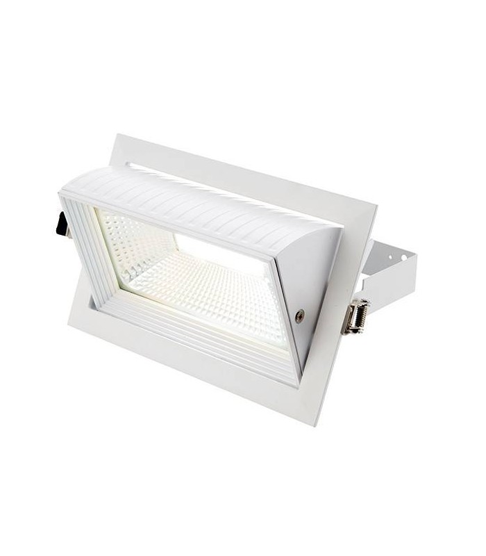 Integrated LED Recessed Light Matt White, Glass - 1