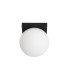 Tassa Flush ceiling light Bathroom Ø13.5cm LED Dim to warm 1800K/3000K IP40 - Black-3