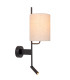 Magic Wall light - 1xE27 - With USB charging point - Black-1