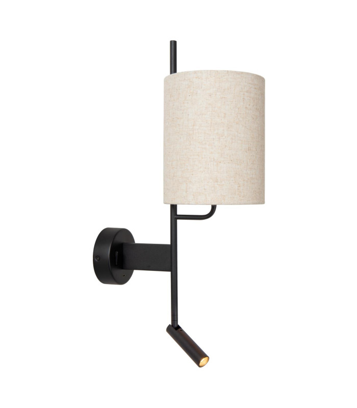 Magic Wall light - 1xE27 - With USB charging point - Black-4