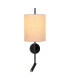 Magic Wall light - 1xE27 - With USB charging point - Black-6