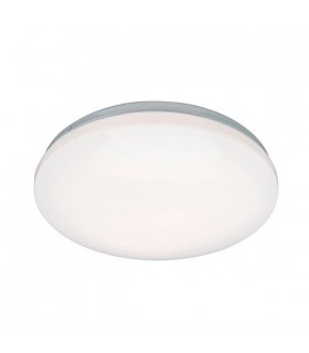 Integrated LED Bathroom Flush Light Gloss White, Frosted Pmma IP44 - 1
