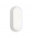 Integrated LED Outdoor Medium Wall Light Matt White Textured, Opal IP54 - 1
