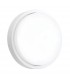Integrated LED Outdoor Wall Light Matt White Textured, Opal IP54 - 1