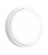 Integrated LED Outdoor Microwave Wall Light Matt White Textured, Opal IP54 - 1