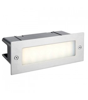 Integrated LED Outdoor Recessed Light Marine Grade Brushed Stainless Steel, Frosted IP44 - 1