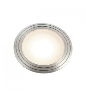 Integrated LED 1 Light Outdoor Recessed Light Marine Grade Brushed Stainless Steel, Frosted IP67 - 1