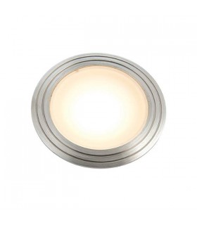 Integrated LED 1 Light Outdoor Recessed Light Marine Grade Brushed Stainless Steel, Frosted IP67 - 1