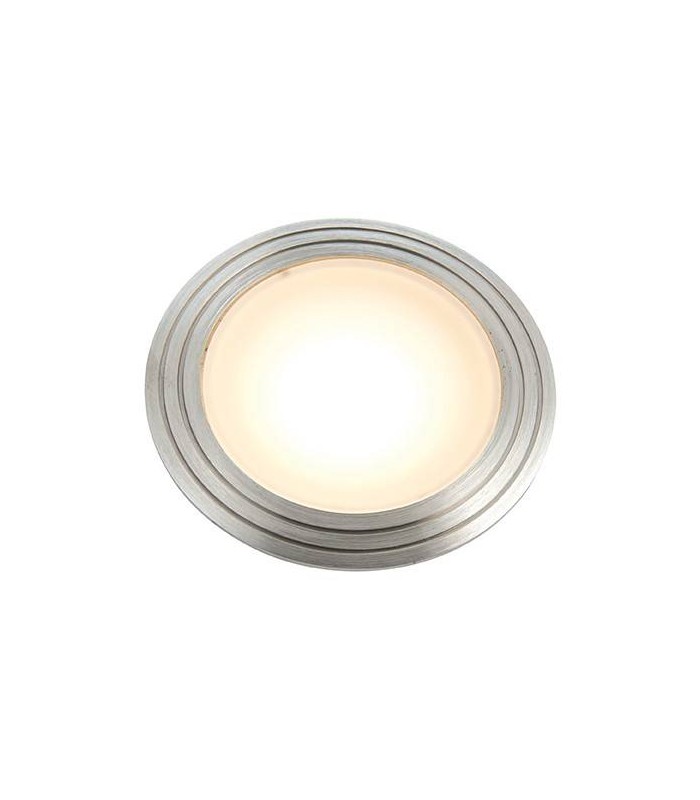 Integrated LED 1 Light Outdoor Recessed Light Marine Grade Brushed Stainless Steel, Frosted IP67 - 1