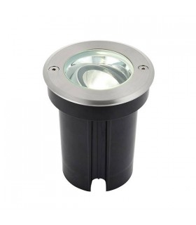 Integrated LED 1 Light Outdoor Recessed Light Brushed Stainless Steel, Glass IP67 - 1