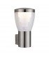 Integrated LED 1 Light Outdoor Wall Light Brushed Stainless Steel, Clear IP44 - 1