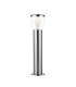 Integrated LED 1 Light Outdoor Bollard Brushed Stainless Steel, Clear IP44 - 1