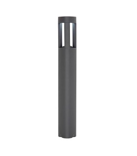 Outdoor Bollard Light Frosted Acrylic, Textured Dark Grey Paint IP54 - 1