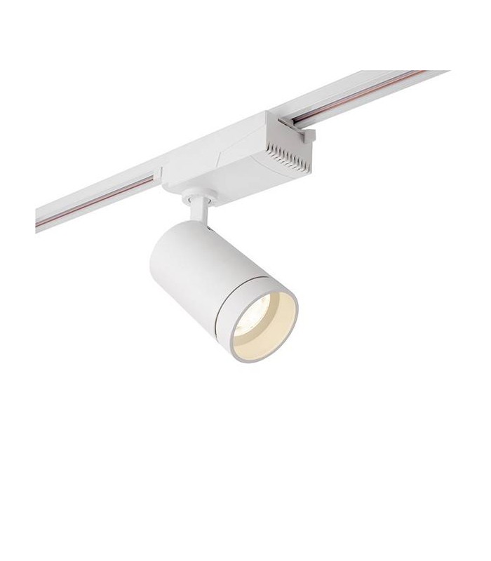 1 Light Integrated LED Track Light Matt White, Prismatic - 1