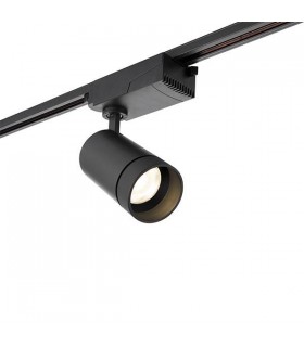 1 Light Track Integrated LED Light Matt Black, Prismatic - 1