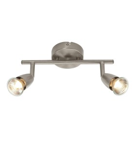 2 Light Spotlight Satin Nickel, GU10 - 1
