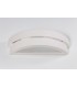 1 Light Ceramic Flush Wall Light White, E27 - 5