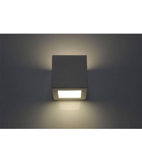 1 Light Ceramic Flush Wall Light White, E27 - 2