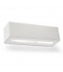 1 Light Ceramic Flush Wall Light White, E27 - 1