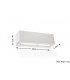 1 Light Ceramic Flush Wall Light White, E27 - 2