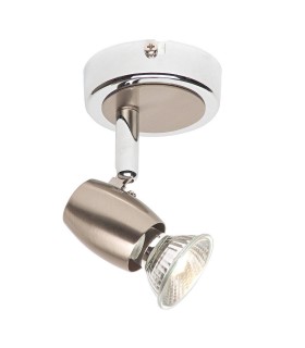 1 Light Spotlight Brushed Chrome, GU10 - 1