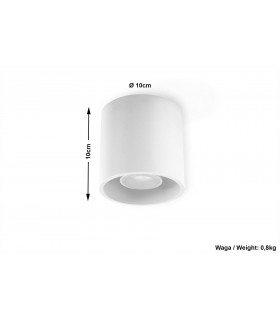 1 Light Surface Mounted Downlight White, GU10 - 2