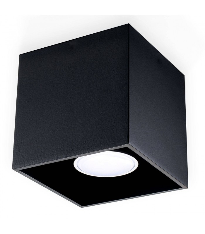 1 Light Surface Mounted Downlight Black, GU10 - 1
