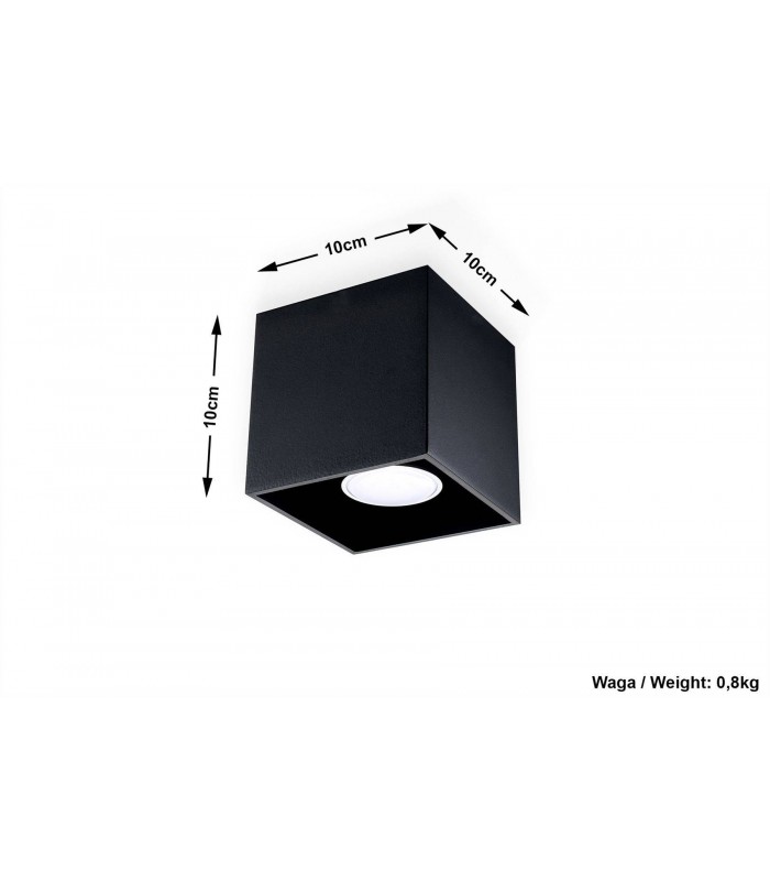 1 Light Surface Mounted Downlight Black, GU10 - 4