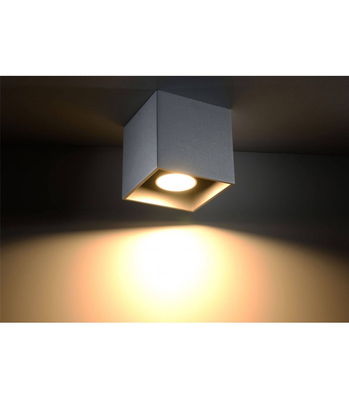 1 Light Surface Mounted Downlight Grey, GU10 - 3