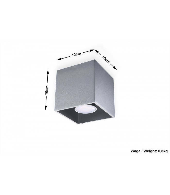 1 Light Surface Mounted Downlight Grey, GU10 - 4