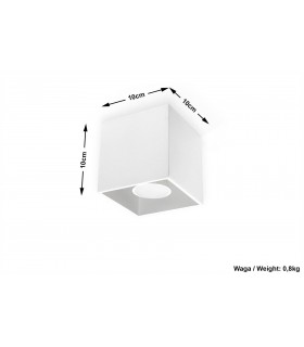 1 Light Surface Mounted Downlight White, GU10 - 2