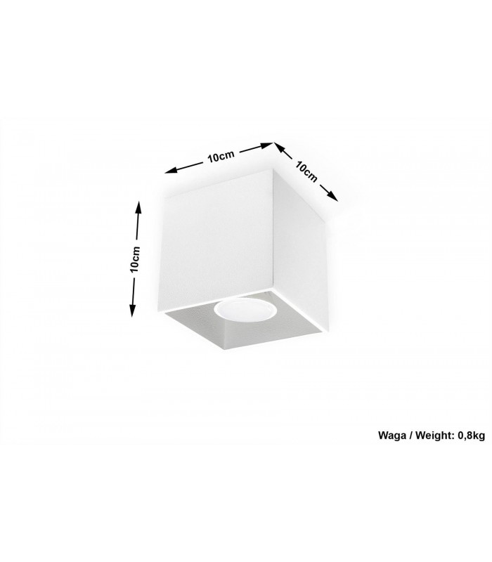 1 Light Surface Mounted Downlight White, GU10 - 2