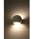 1 Light Ceramic Flush Wall Light White, E27 - 4
