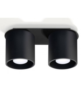 2 Light Suface Mounted Downlight Black, GU10 - 1