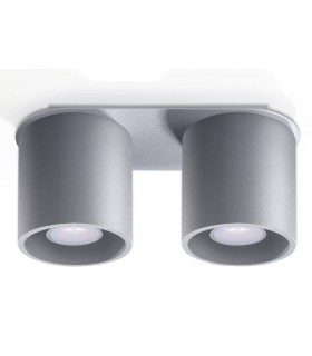 2 Light Suface Mounted Downlight Grey, GU10 - 1