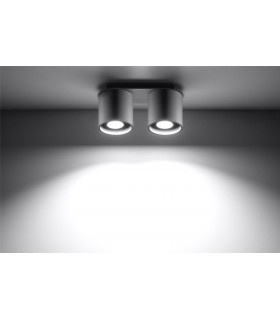 2 Light Suface Mounted Downlight Grey, GU10 - 2