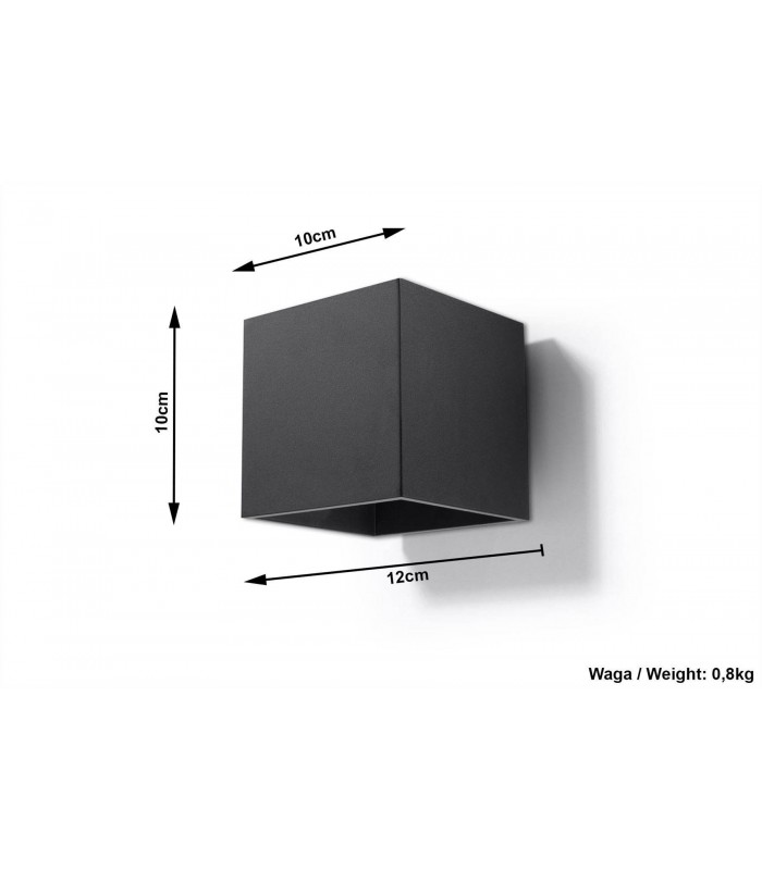 1 Light Up Down Wall Light Black, G9 - 3