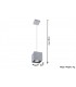 1 Light Ceiling Pendant Grey, GU10 - 2