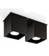 2 Light Suface Mounted Downlight Black, GU10 - 1