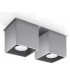 2 Light Suface Mounted Downlight Grey, GU10 - 1