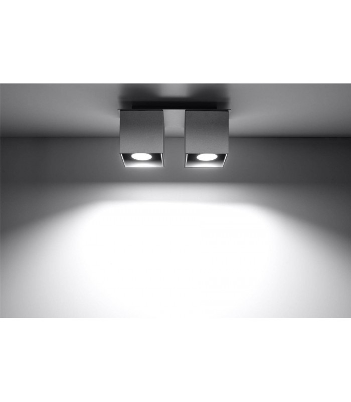2 Light Suface Mounted Downlight Grey, GU10 - 2