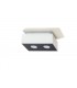 2 Light Flush Ceiling Light White & Black, GU10 - 2