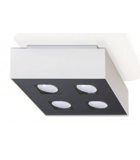 4 Light Suface Mounted Downlight White & Black, GU10 - 1